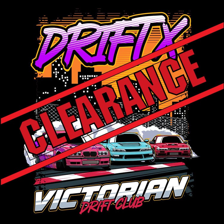 VicDrift Drift X shirts limited edition - tandem design - clearance