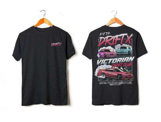 VicDrift Drift X shirts limited edition - comic design