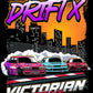 VicDrift Drift X shirts limited edition - tandem design - PRE ORDER for pickup at drift X